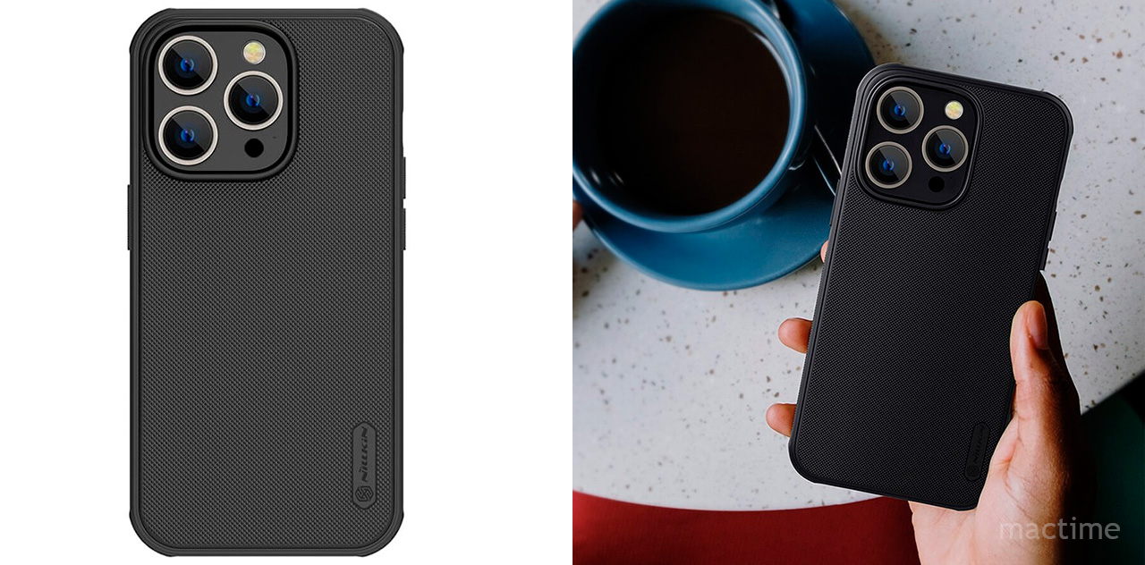 Чехол Nillkin  Frosted Shield Pro Magnetic чёрного цвета для iPhone 14 Pro Max